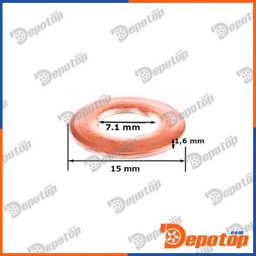 Joint injecteur ELRING 15x7.1x1.6 | 924.867, 01086200